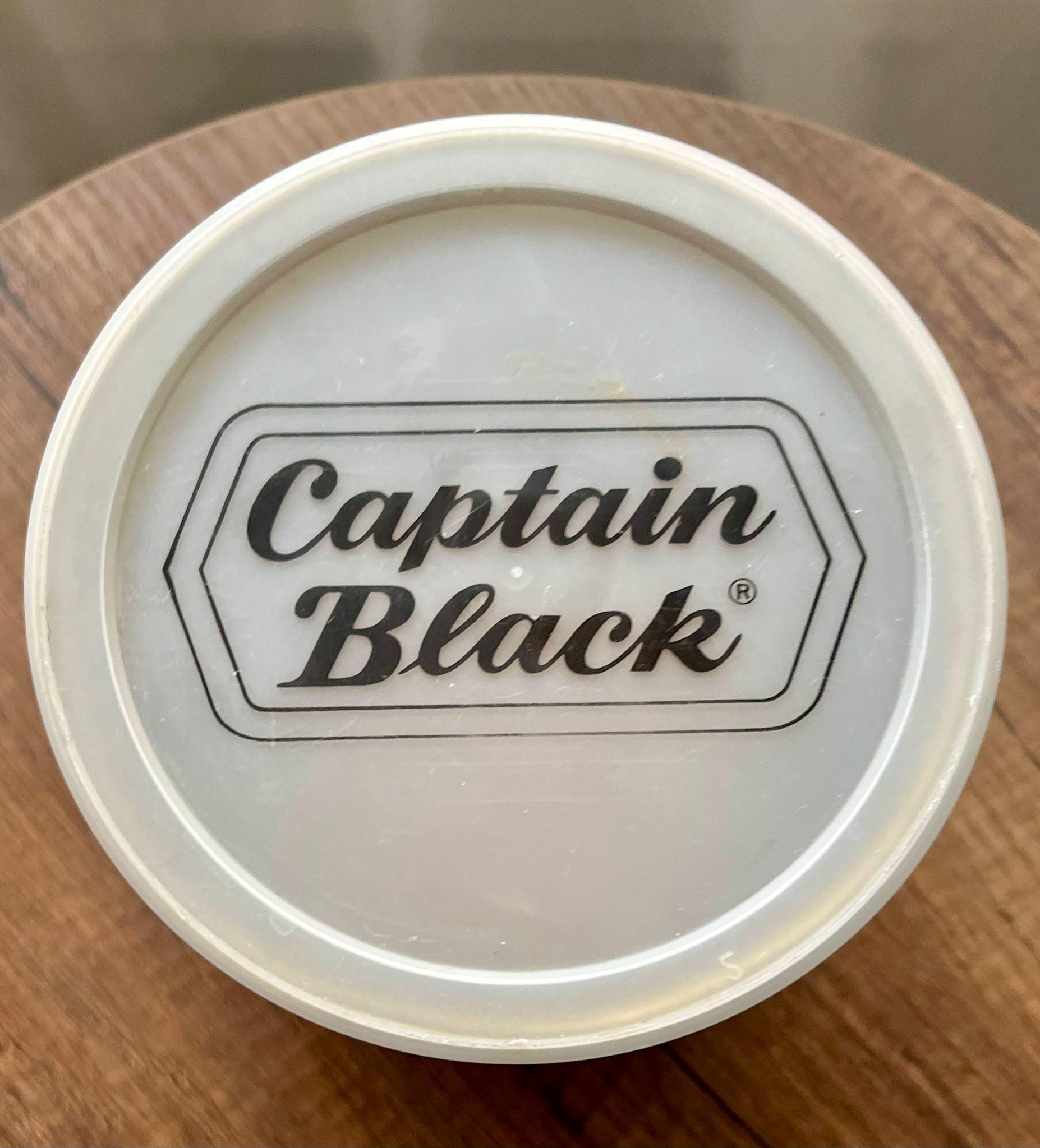 Vintage Captain Black Gold Metal Tütün Kutusu ABD 1980’ler