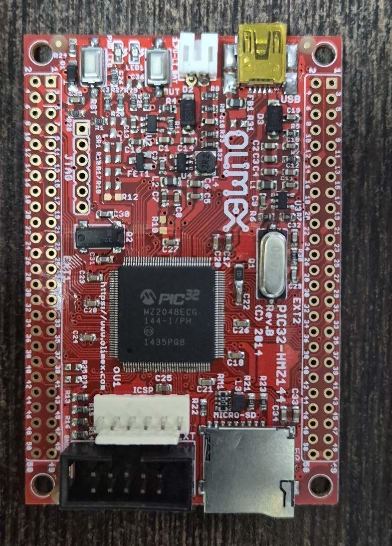 Olimex PIC32 - HMZ144 - PIC32MZ2048ECG144 Dev Kit