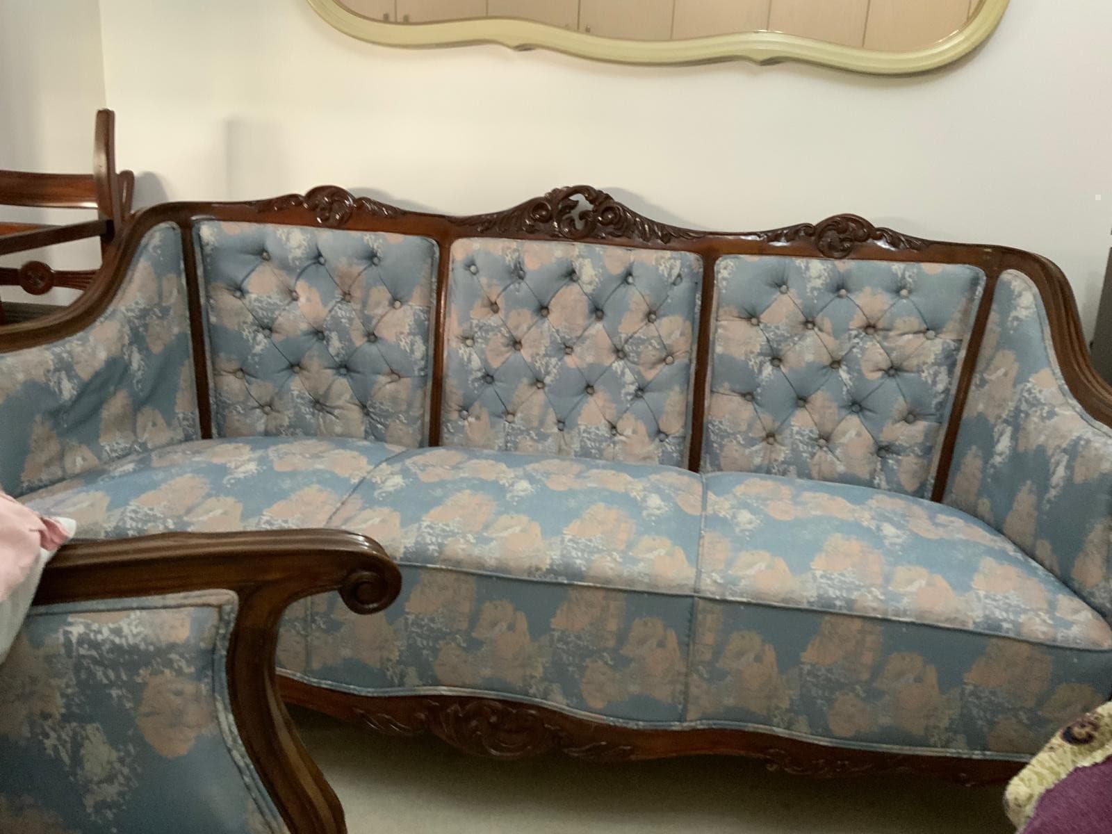 Klasik Maun EL Oyması Sofa