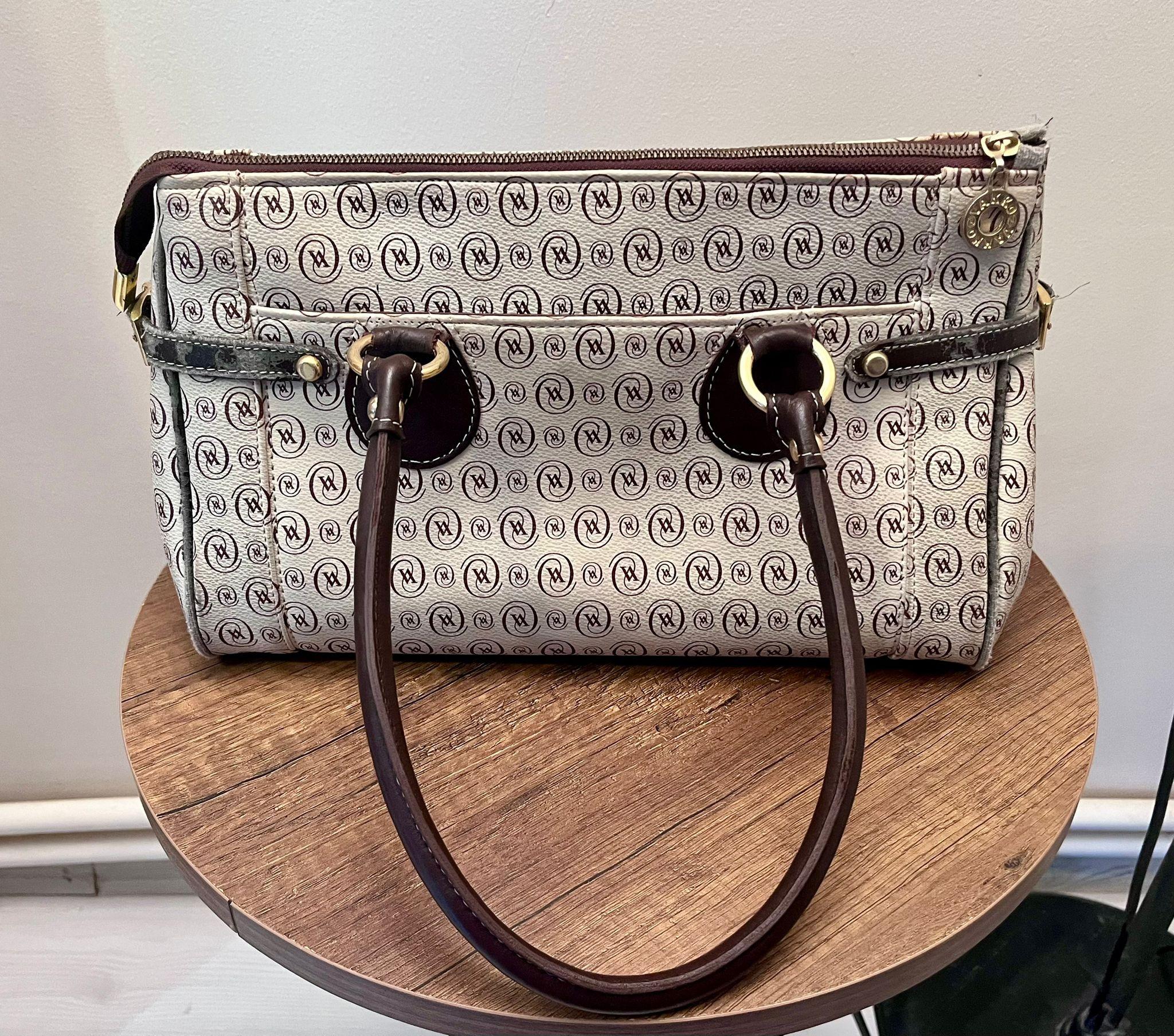 Orijinal Vakko Vintage Monogram Çanta – Y2K Koleksiyon, Çok İyi Halde