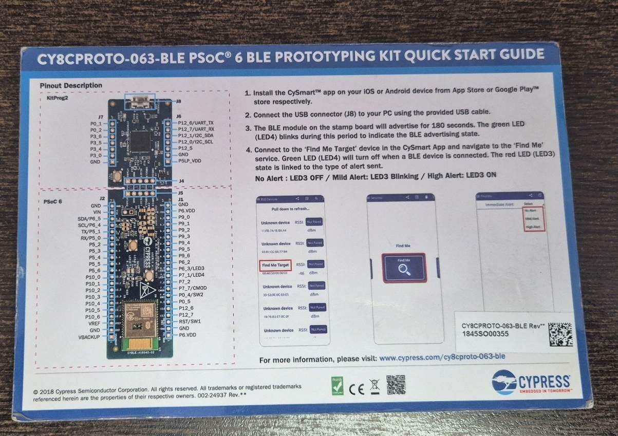 CY8CPROTO-063-BLE Psoc 6 BLE Development Kit
